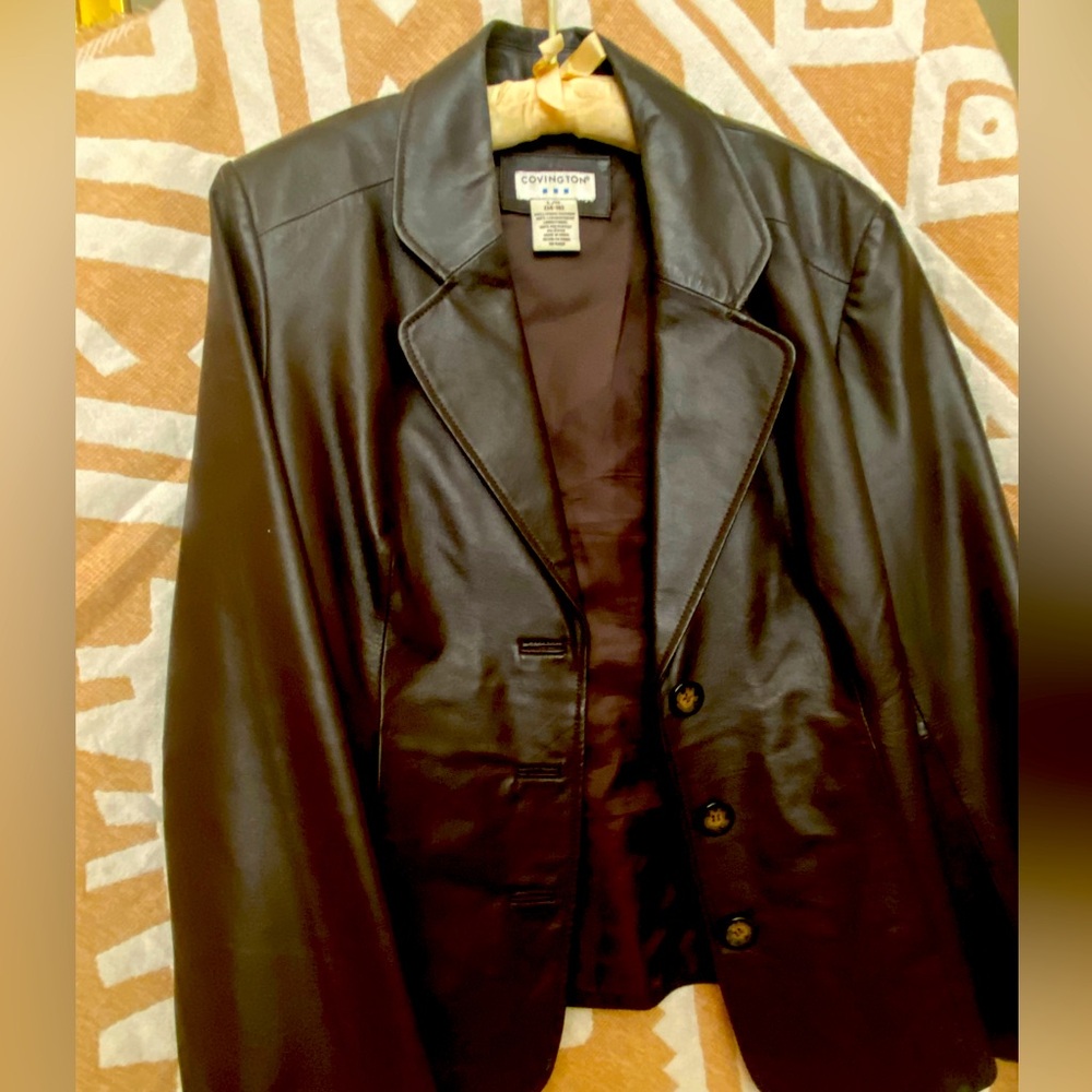 Dark Brown Women’s Leather Jacket